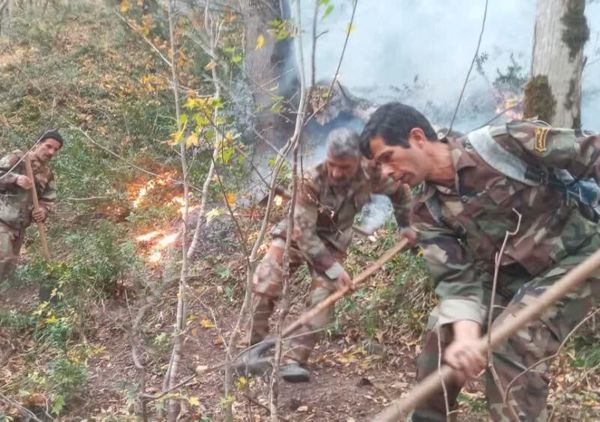 حریق جنگل‌ اشکته‌چال رامسر مهار شد/ لزوم مشارکت دهیاران برای حفاظت از جنگل
