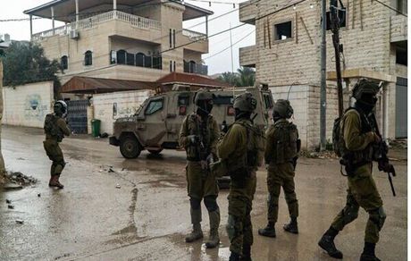 درگیری جوانان فلسطینی با اشغالگران در کرانه باختری